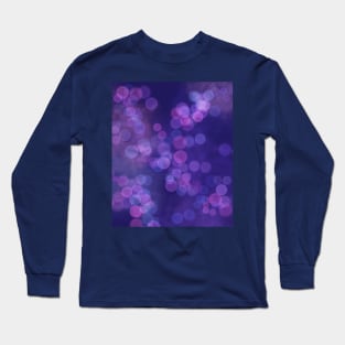 Deep Blue and Purple Cosmos Bubbles Long Sleeve T-Shirt